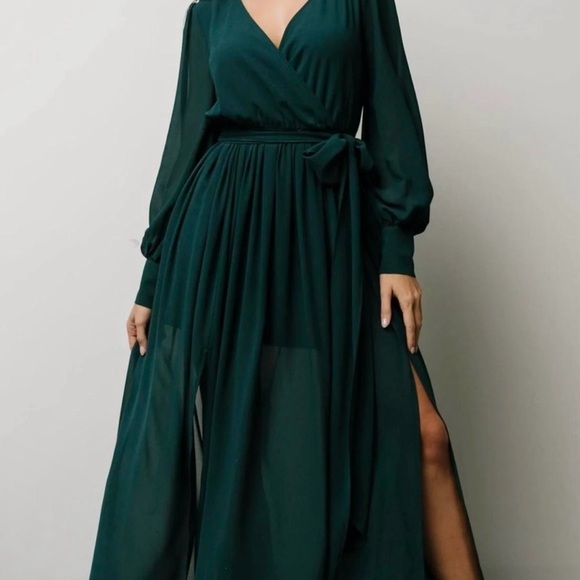 Baltic Born Dresses & Skirts - Baltic Born Celine Emerald Green Maxi Dress